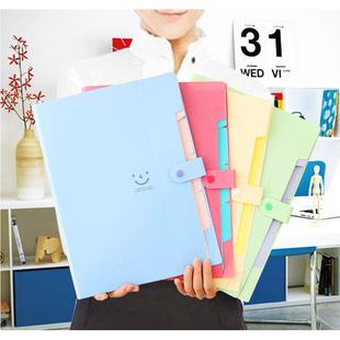 多巴胺文件夹收纳袋学生多层A4试卷袋资料讲义分类风琴包开学礼物