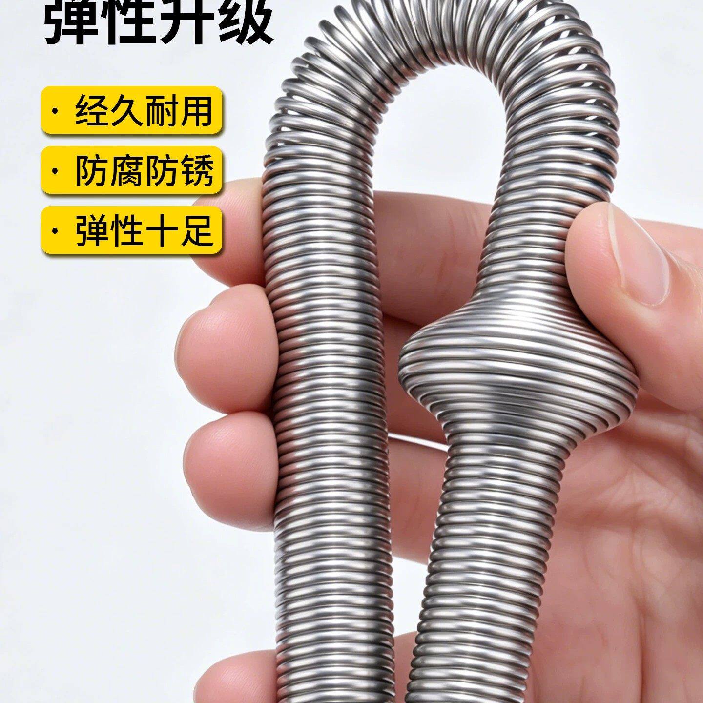 新升级不锈钢软簧穿线辅助神器钢丝拉线胶头水电线管用加长器配件