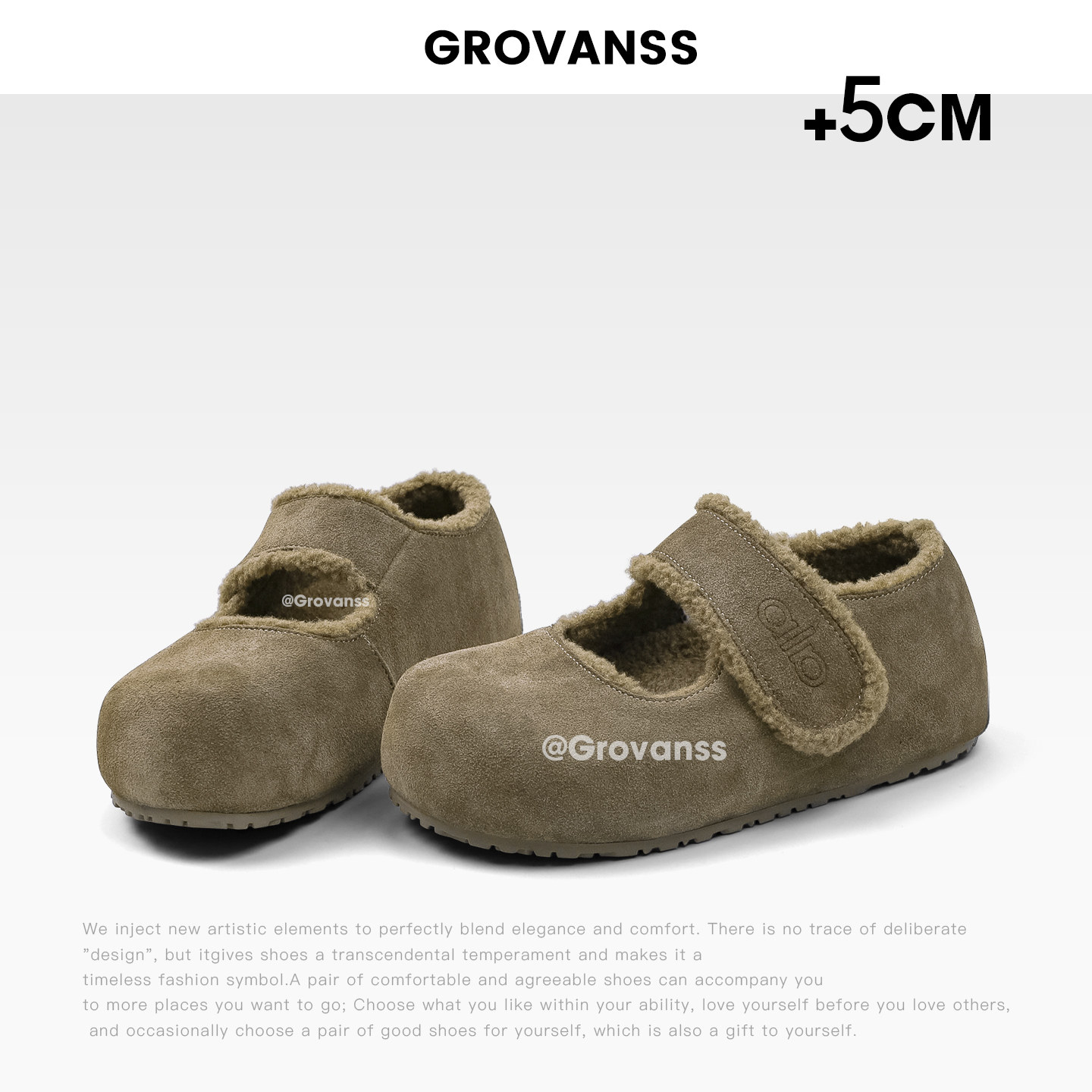 【高梵诗】平底内增高冬季加绒玛丽珍鞋女2025新款全包保暖勃肯鞋,女鞋,勃肯鞋/软木鞋,淘宝优惠券,粉丝福利购,淘宝优惠卷