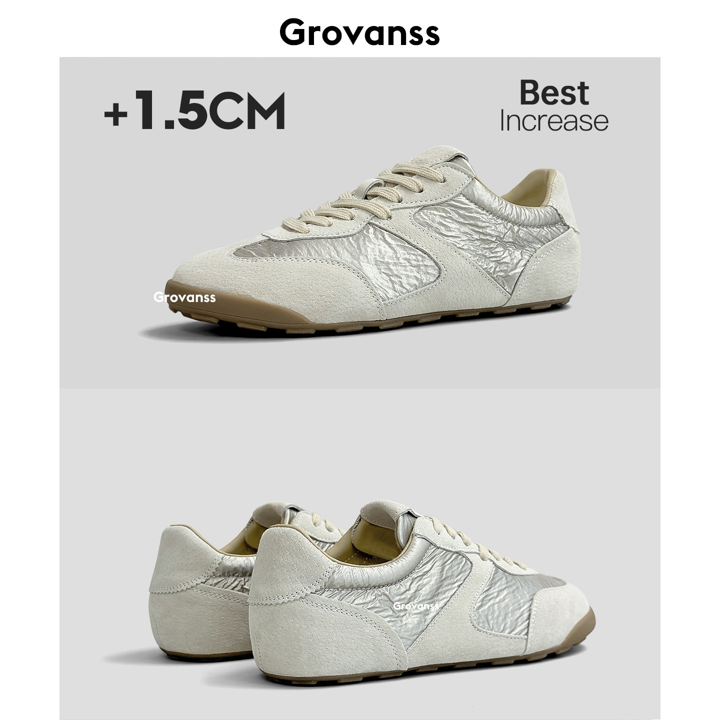 高梵诗阿甘鞋女2026春季新款软平底拼接休闲运动鞋复古芭蕾德训鞋,女鞋,德训鞋,淘宝优惠券,粉丝福利购,淘宝优惠卷