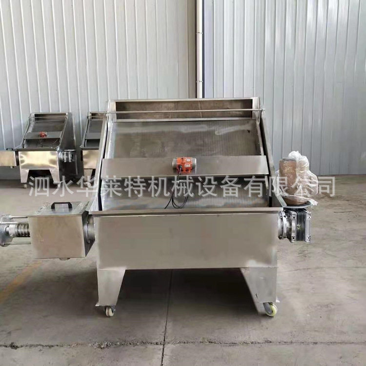 斜筛干湿分离机 800型斜筛式鸡粪干湿分离机 振动猪粪固液分离机