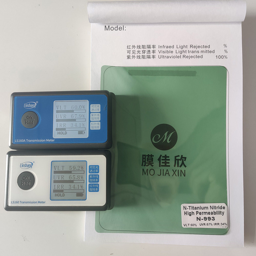 跨境批发汽车太阳膜绿前档VLT60%N系列玻璃膜加厚隐私薄膜防爆嗮