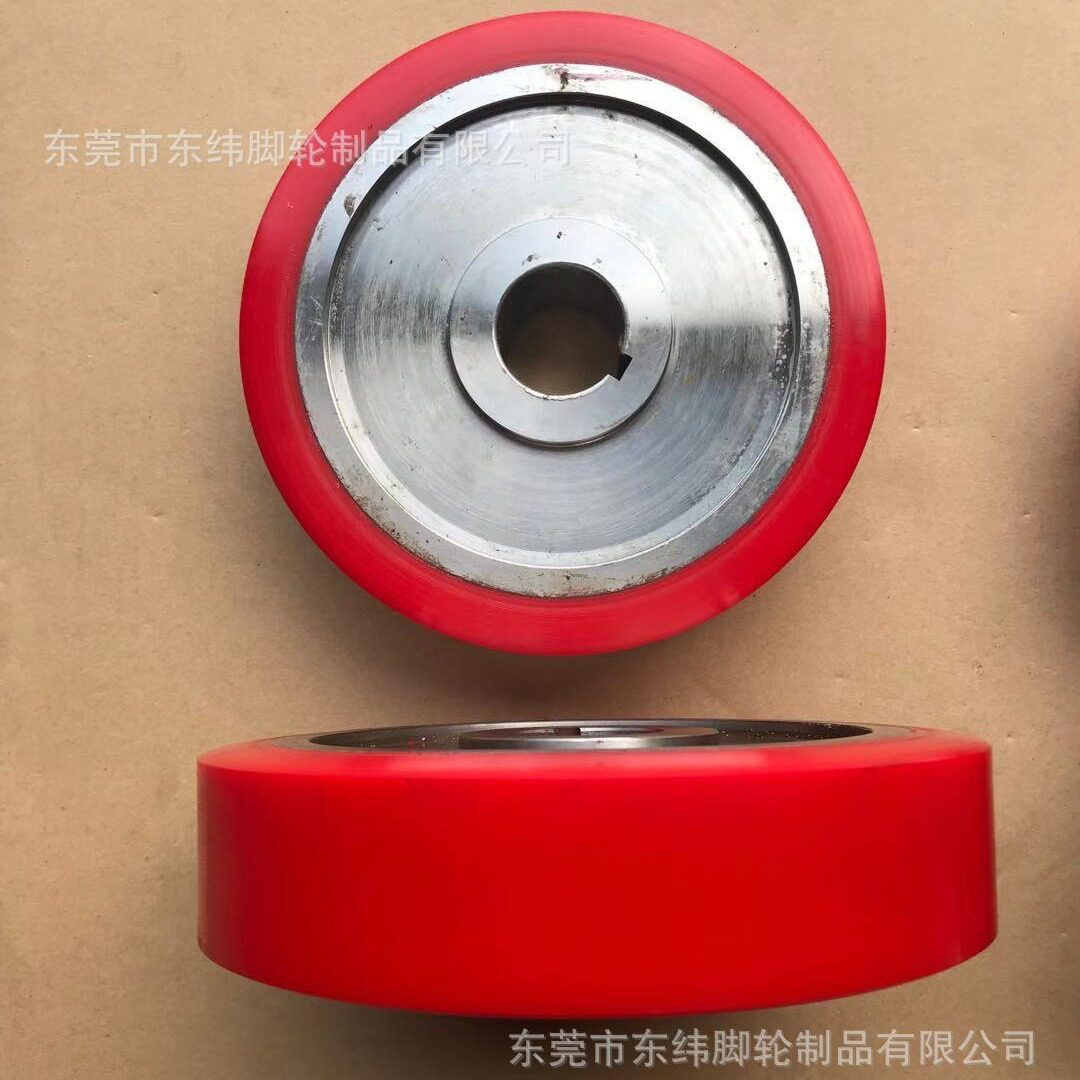 厂家生产pu胶轮天车轮聚氨酯包胶轮电镀厂专用行车轮保证不脱胶
