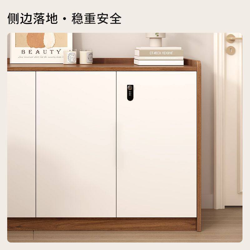 带锁收纳柜密码锁鞋柜储物柜文件柜办公室桌边柜移动矮柜办公柜子