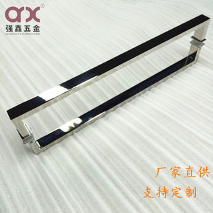 304不锈钢方管拉手酒店浴室金色黑色仿古铜镜光淋浴房玻璃门把手