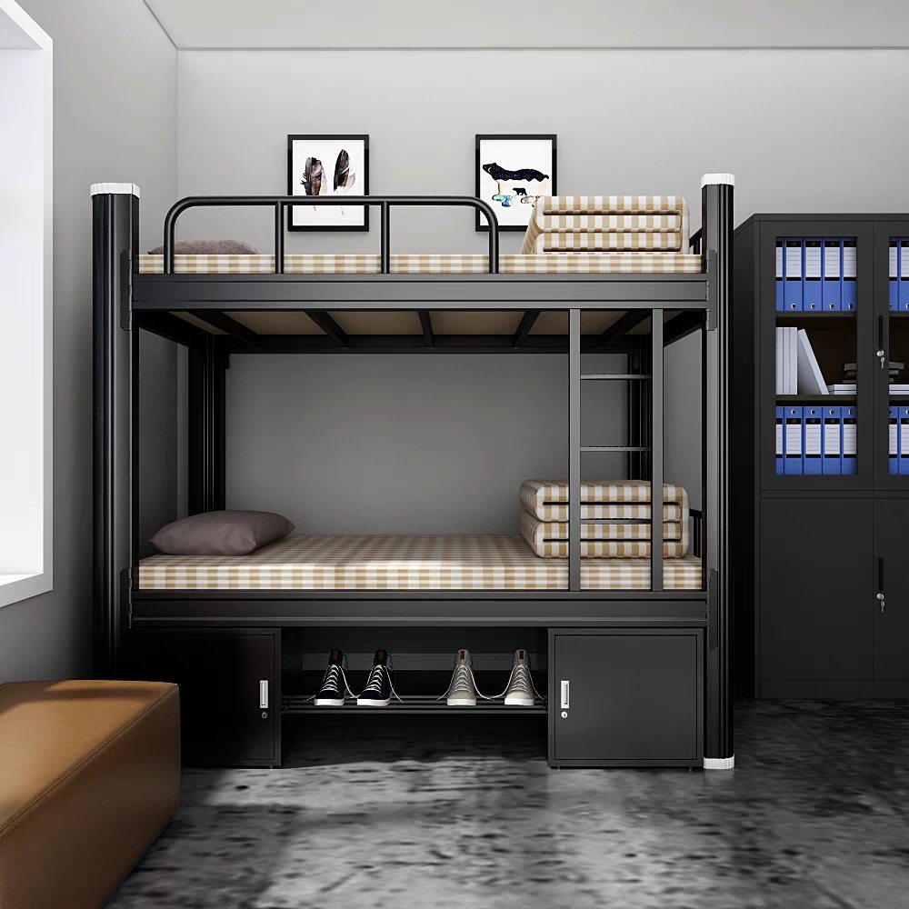 厂家供应学生上下铺 学校宿舍寝室木质简约双层床学生上下铺床