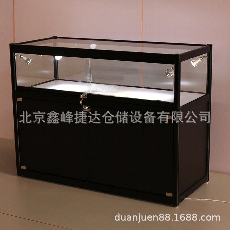 展柜北京展柜厂珠宝柜台展示柜透明玻璃烟酒产品陈列展架饰品柜子