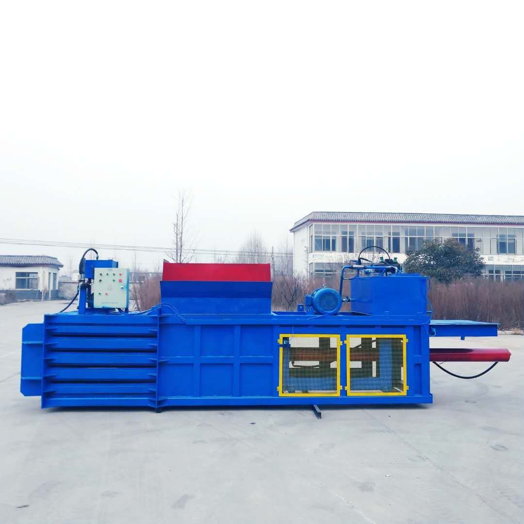 大小型80吨100吨160吨200吨编织袋吨袋废纸箱卧式液压打包机世久