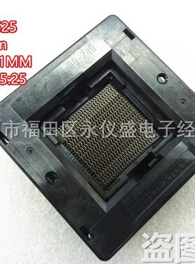 测试座BGA625/2625-9038-00-2401烧录座 间距0.8MM 尺寸21X21MM