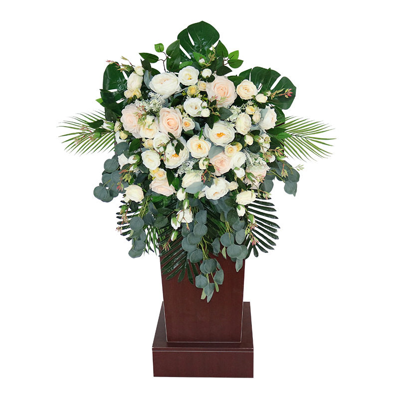 假商务礼仪会议室办公桌演讲酒店餐桌仿真植物仿真园艺文化绢花