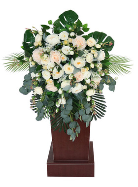 假商务礼仪会议室办公桌演讲酒店餐桌仿真植物仿真园艺文化绢花