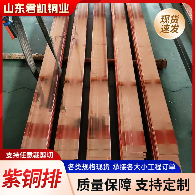 t1紫铜排接地铜排 t2 t3紫铜排镀锡母排水管 紫铜排条厂家