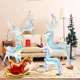standing two foil reindeer balloons with
