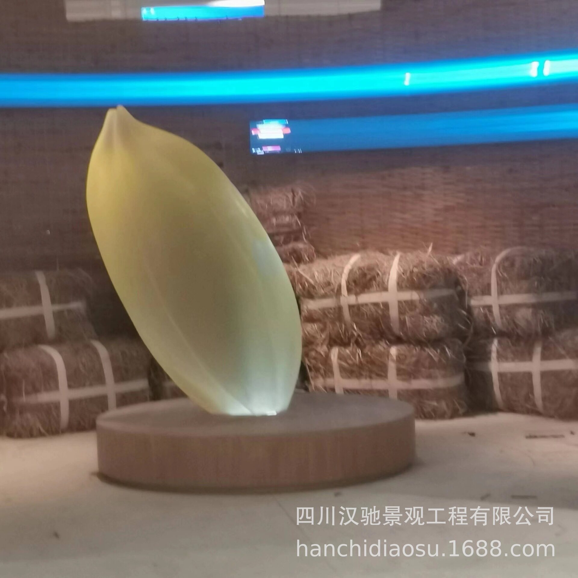 玻璃钢透明大米摆件 博物馆展览馆仿真大米展示小品 玻钢纤维雕像