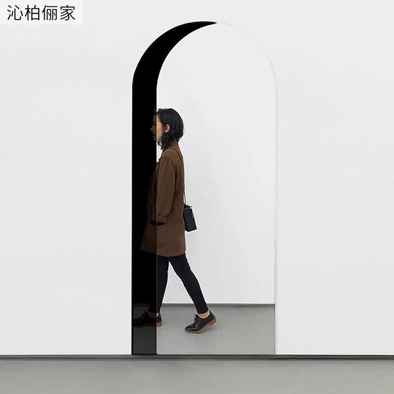 穿衣镜全身落地家用入户客厅ins风试衣镜壁挂卧室网红门洞化妆镜