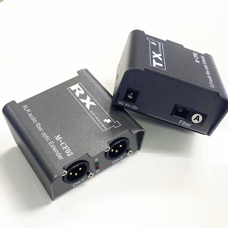 2口卡侬光端收发延长器Audio XLR Fiber Extender广播 调音机音响