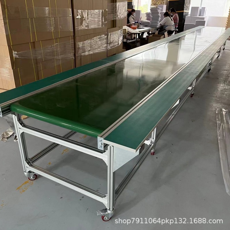 平板拉车间流水线工作台自动化生产线打包输送带分拣食品包装传送图片