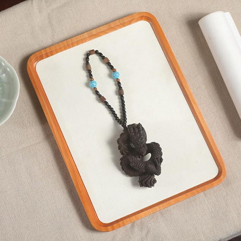 艺铭仙苑香木盘龙手把件工艺品龙大车载挂饰男士文玩随行文玩