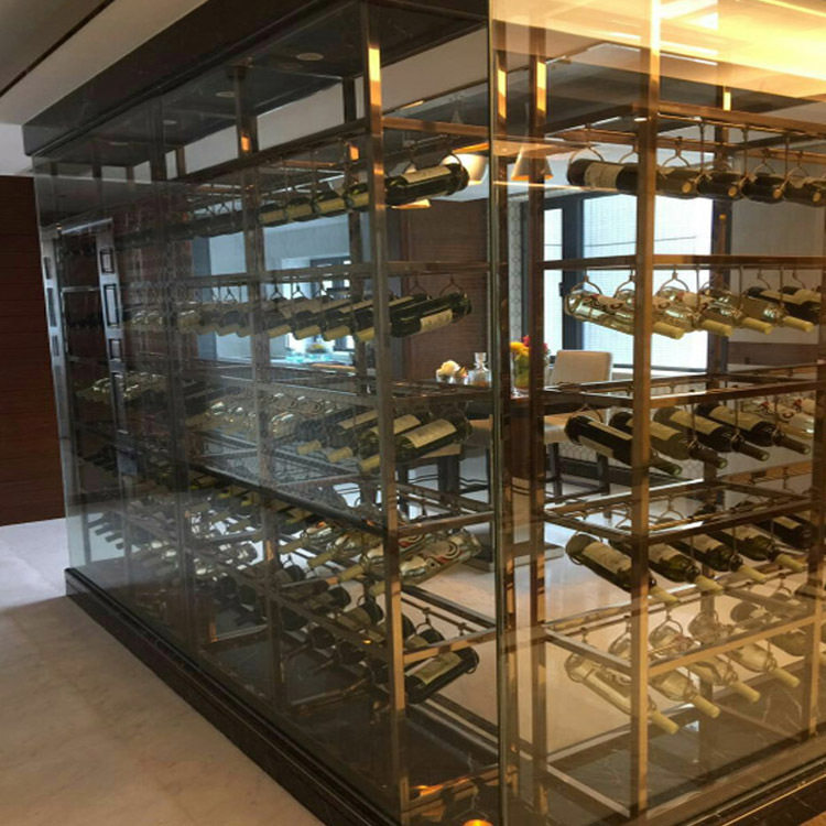 厂家供应不锈钢红酒柜 金属展示架 不锈钢异形展架 可来图定做