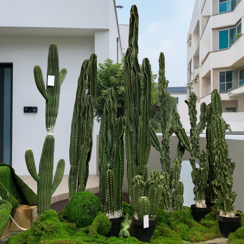 厂家供应仿真仙人掌螺旋柱仿真植物仙人柱网红仿真沙漠植物批发