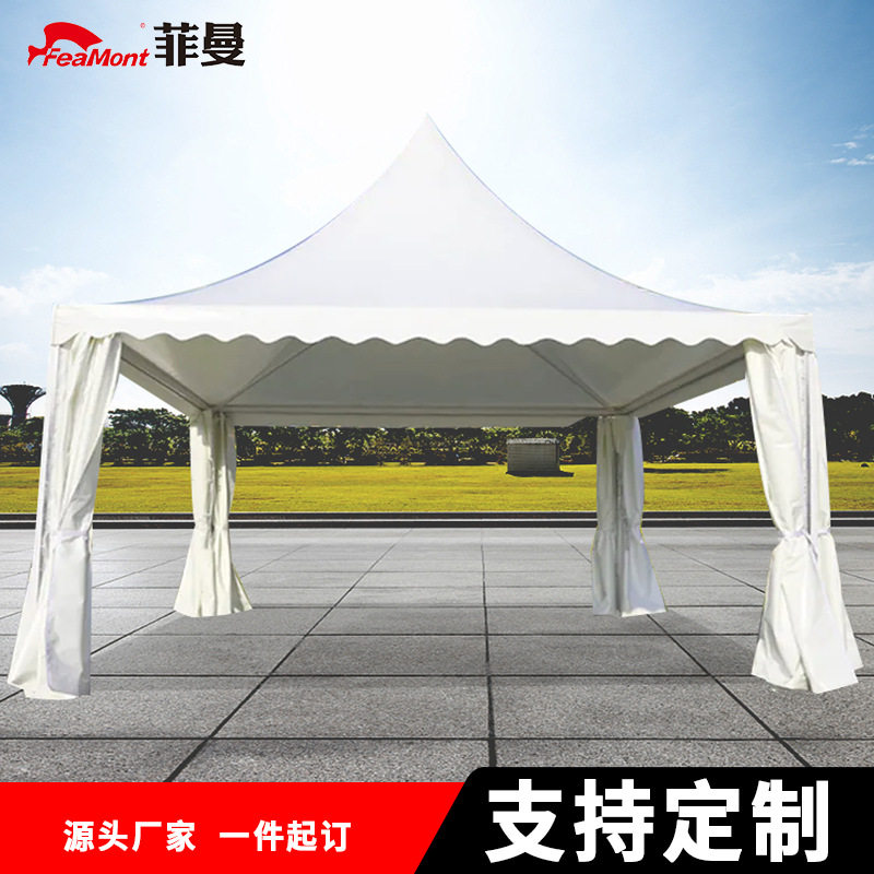 菲曼户外广告帐篷婚庆影楼展销尖顶篷篷房车展活动遮阳棚尖顶防雨