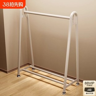 简易挂衣架落地卧室家用q晾衣架室内衣帽架阳台晾衣服挂包收纳架