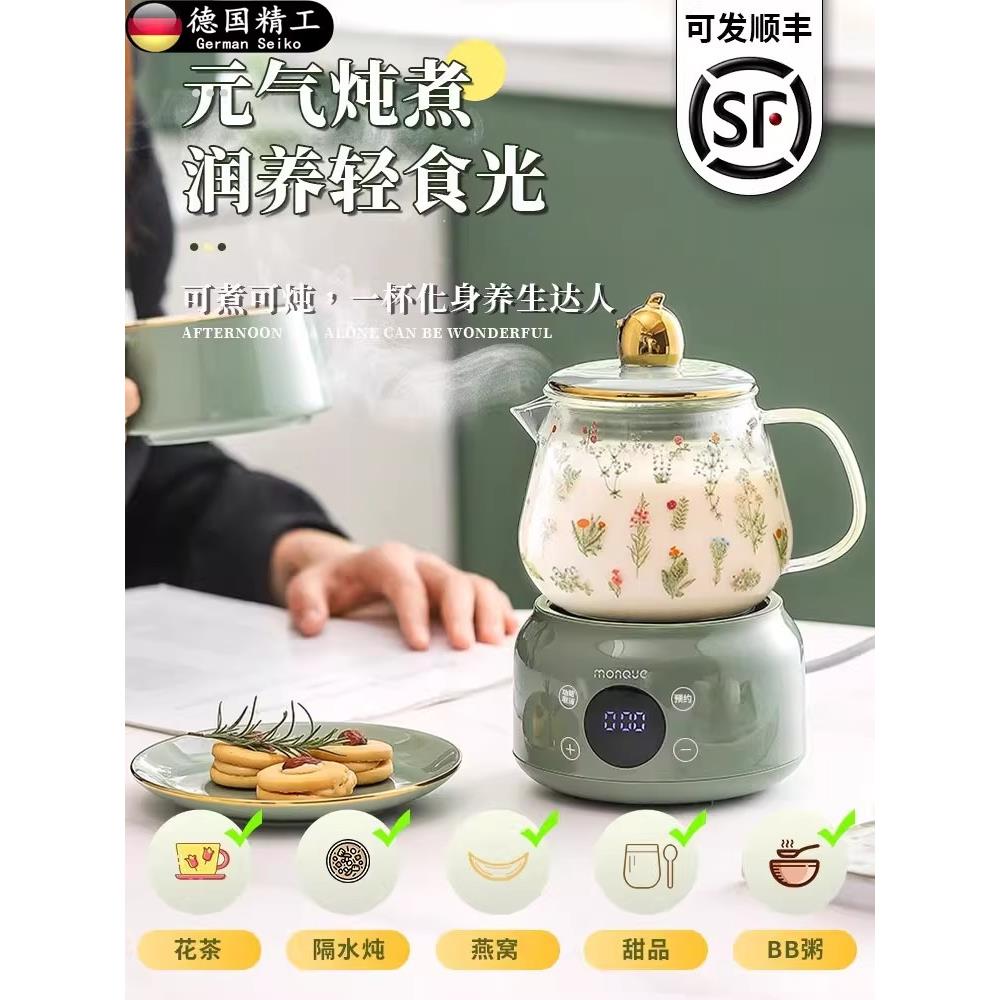 德国2025新款迷你养生壶小型办公室家用多功能养生杯电炖杯热牛奶