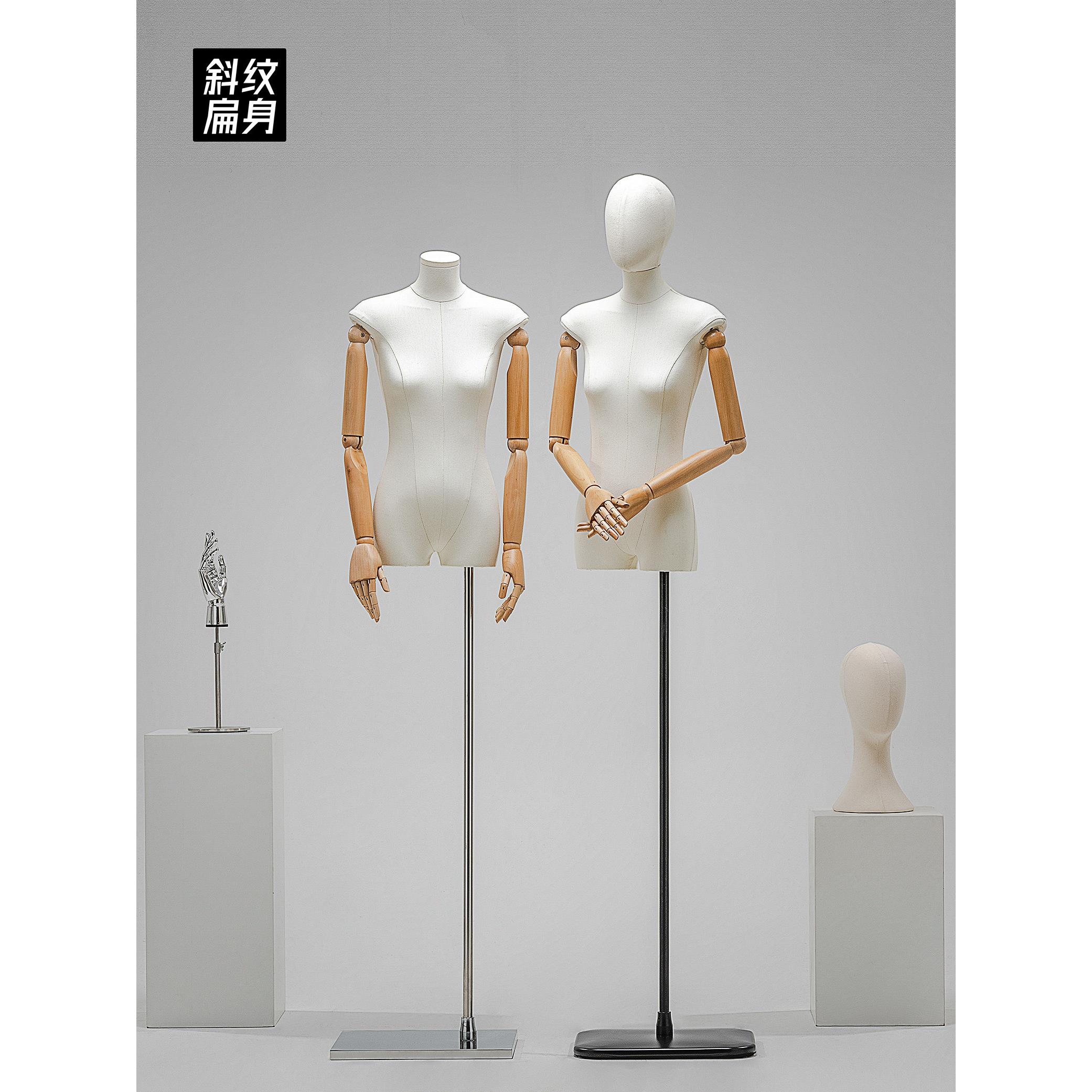 服装店道具韩版全身半身平肩扁身平胸小胸人体人台女装模特展示架