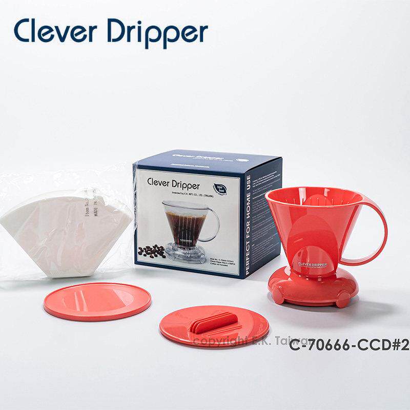 台湾原装Mr.Clever聪明杯手冲咖啡滤杯 扇形滴滤冲泡过滤杯KALITA