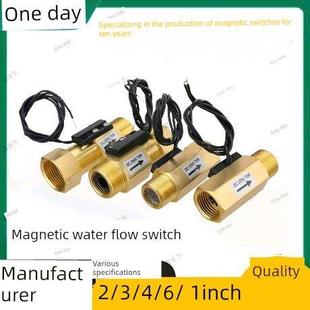 磁力式水流开关全铜DN15水流开关水流传感器气流感应开关信号开关
