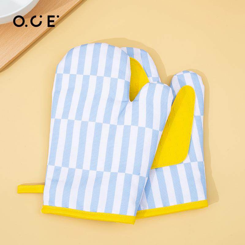 OCE隔热手套矽胶加厚耐高微波炉隔热温滴胶手套煲垫烤箱防烫手套