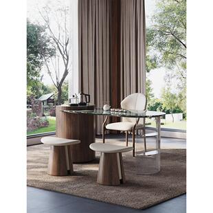 国家补贴意式极简天然奢石茶台家用客厅阳台高端大理石茶桌椅组合