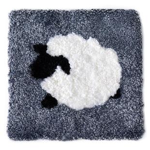 澳尊纽西兰卷羊毛坐垫沙发垫椅子垫卷毛动物图案椅垫小羊梅花垫子