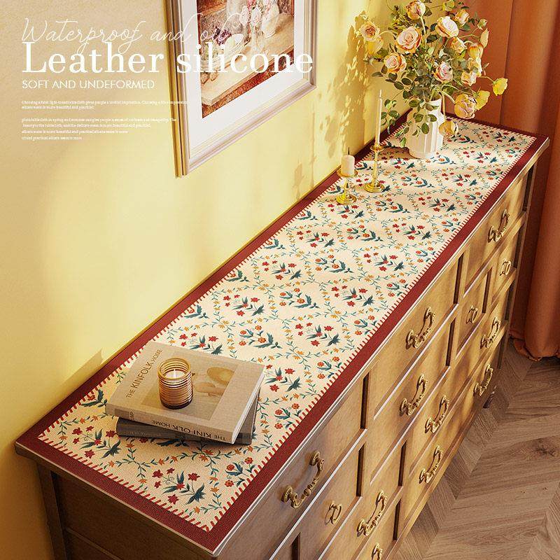 鞋柜台面桌垫电视柜餐边柜桌布电视柜保护垫子盖巾轻奢高级感盖布