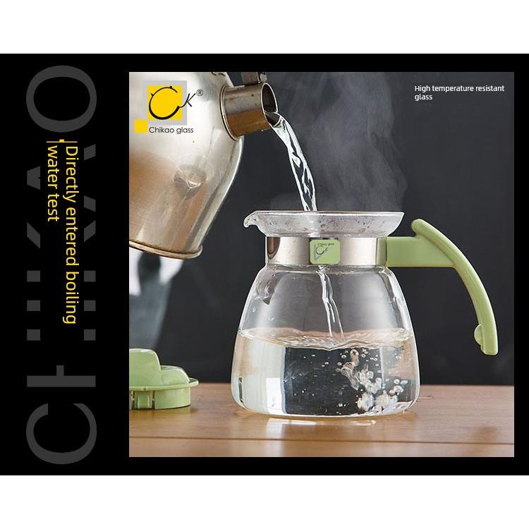 奇高玻璃泡茶壶直火烧水壶煮家用凉水壶茶烧水壶煮茶炉可用茶水壶