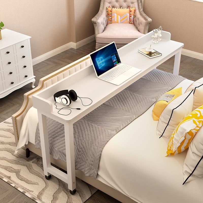跨床桌可移动家用电脑桌卧室床尾桌床边桌简约电脑桌懒人床上书桌
