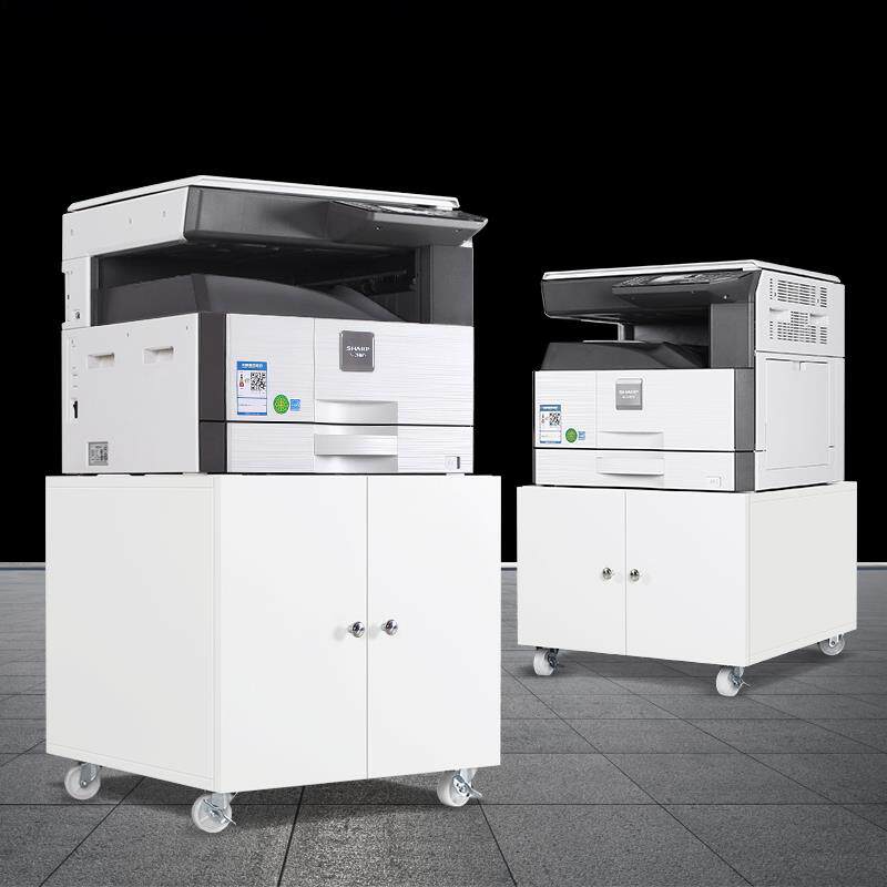 打印机柜覆印机底座柜子放置柜工作台置物柜落地a3桌移动架子带锁