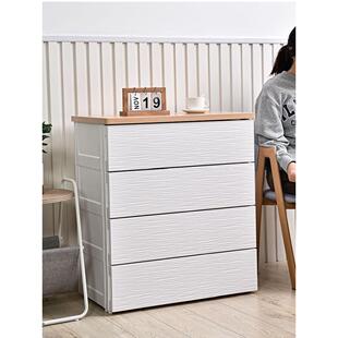 万源鸿木顶塑抽屉收纳柜儿童衣柜婴儿柜卡通收纳柜整理衣物