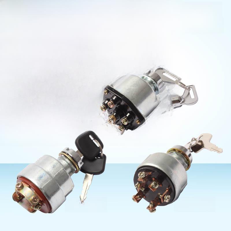 适用于徐宗挖掘机配件60Da 135 Jk406 406C点火开关钥匙门启动器