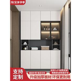 实木阳台储物柜轻奢置物柜防水防晒杂物收纳柜大容量加深定制鞋柜