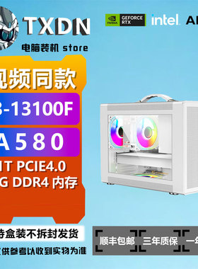 【视频同款】13100F+A580电竞游戏DIY台式电脑主机