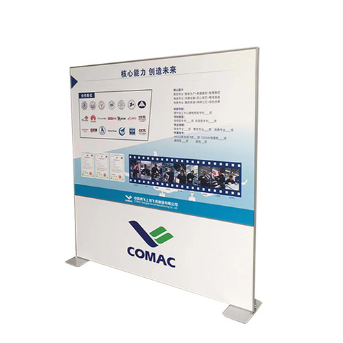 丽屏展架立c式落地式铝合金双面海报架门型80x180kt板广告牌易拉