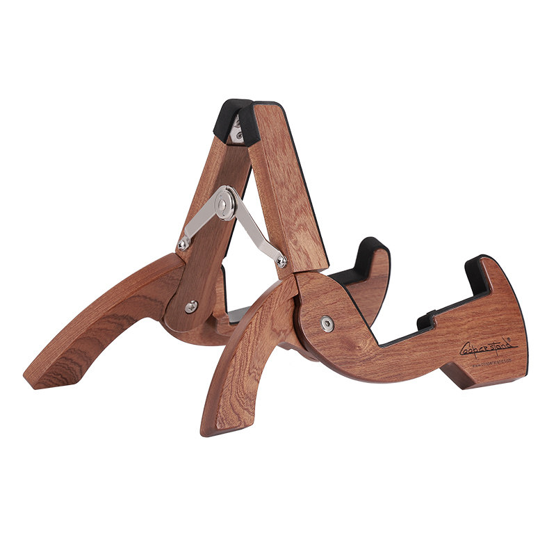 吉他架木质落地 家用吉他架子立式支架地架琴架S尤克里里木制创意