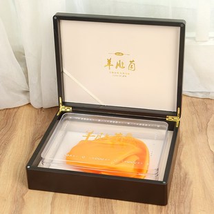 羊肚菌包装 土特产干货礼品盒木盒礼盒空盒 盒f50克100克装