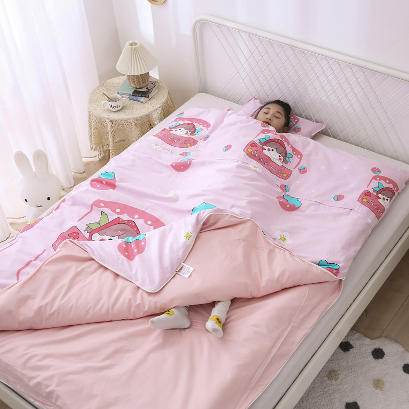 纯棉儿童睡袋四季通用中大童防y踢被神器全棉春秋宝宝恒温夏季薄