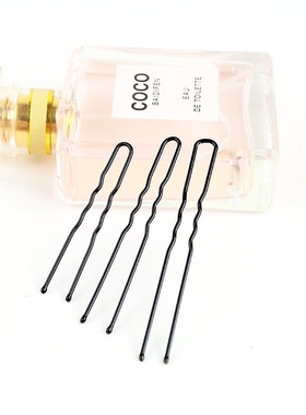 黑色u型夹盘发插针固定卡子影楼新C娘编发工具头饰丸子头发卡u形