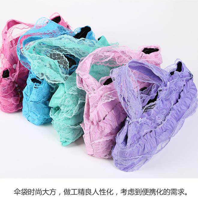 太阳伞防晒防紫外线o雨伞女晴雨两用折叠黑胶蕾丝公主遮阳洋伞女