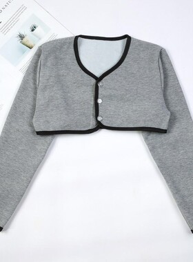 秋冬季纯棉加绒男女长袖护肩中老年睡G觉保暖肩颈坎肩产后月子披