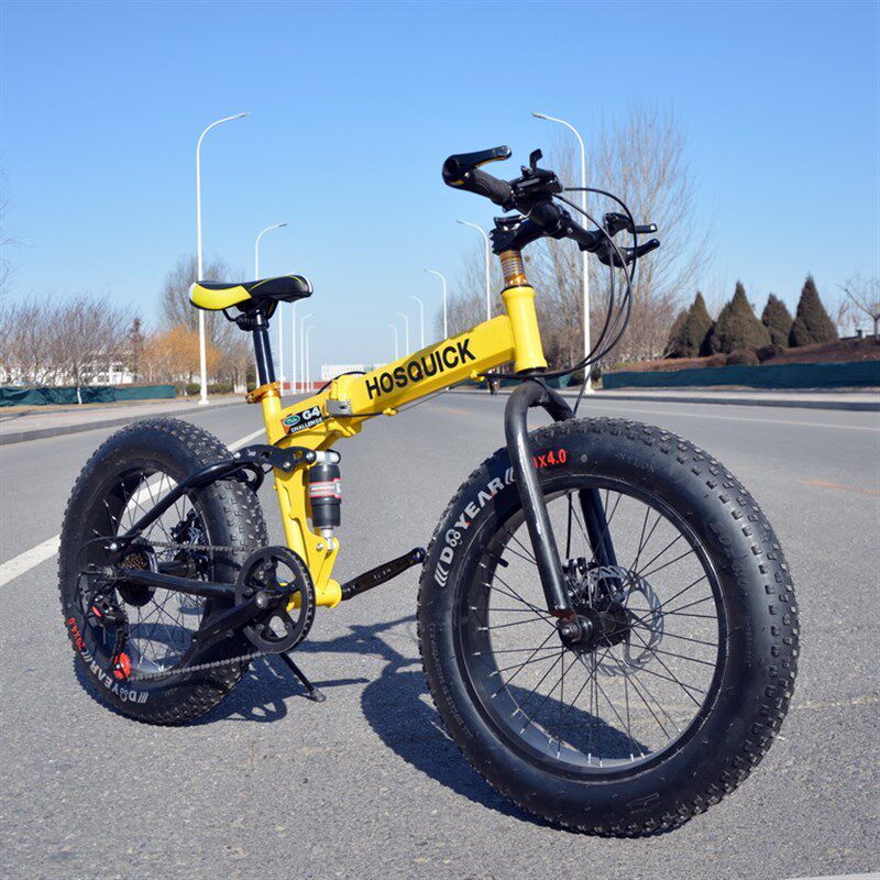 20/24/26寸沙滩雪地自行车大粗宽E4.0轮胎男女成人学生折叠山地车