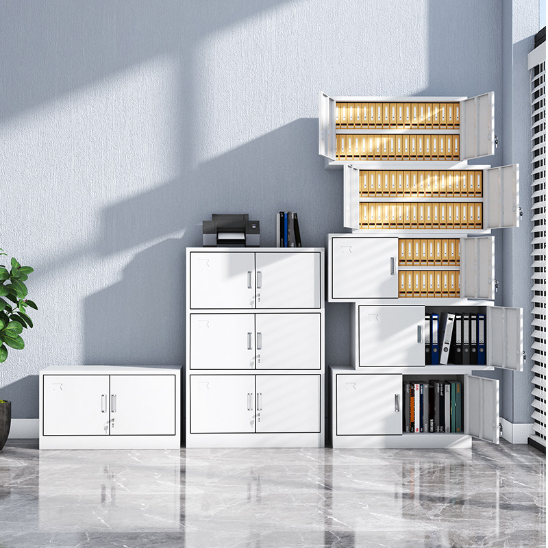 五节文件柜凭证柜财务会计收纳柜办公室储物柜分体X柜铁皮档案柜